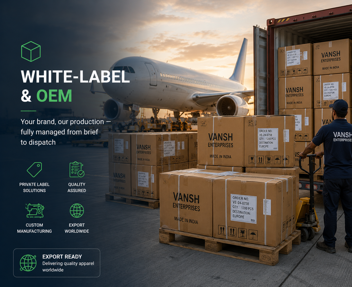 Private label and white label clothing manufacturing for fashion brands